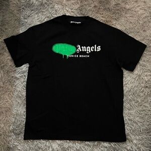 Palm Angels Milano Green Spray Logo T-shirt Size XL